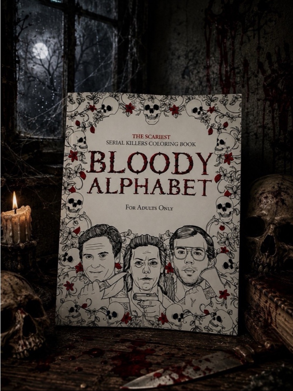 The Scariest Serial Killers Coloring Book Bloody Alphabet 🔪♥️